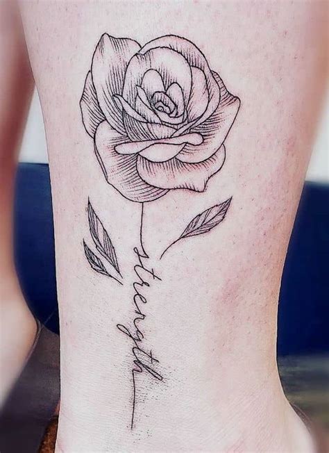 Unleash Your Inner Power with a Strength Rose Tattoo